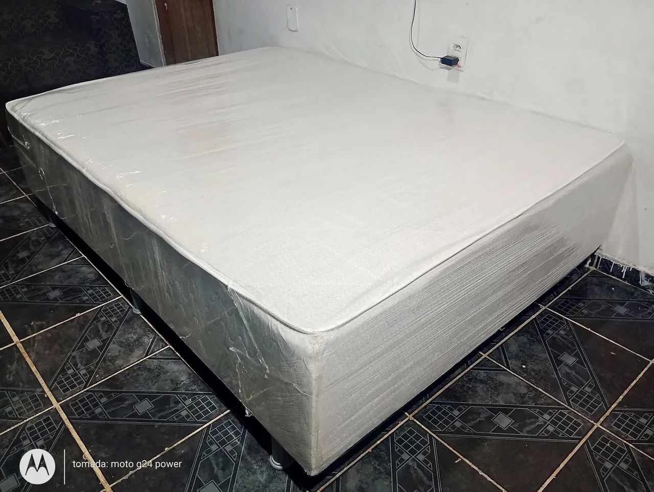 Cama Box Casal De Espuma Higenizada 