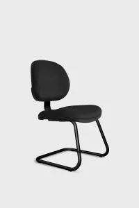 Cadeira fixa executiva Internauta com base em ?S? preta - Foto 2