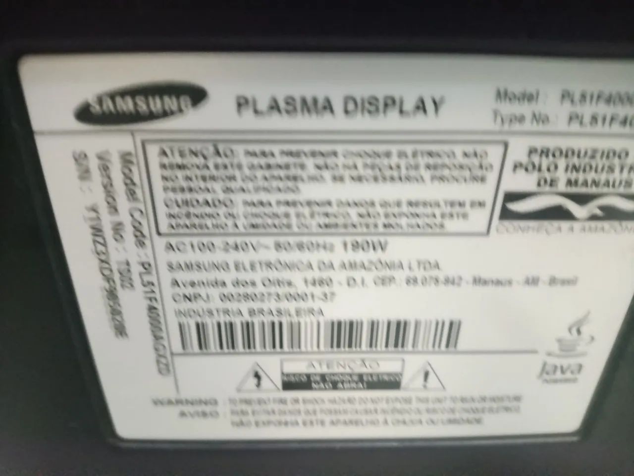 Tv Samsung 51 polegadas plasma  - Foto 4