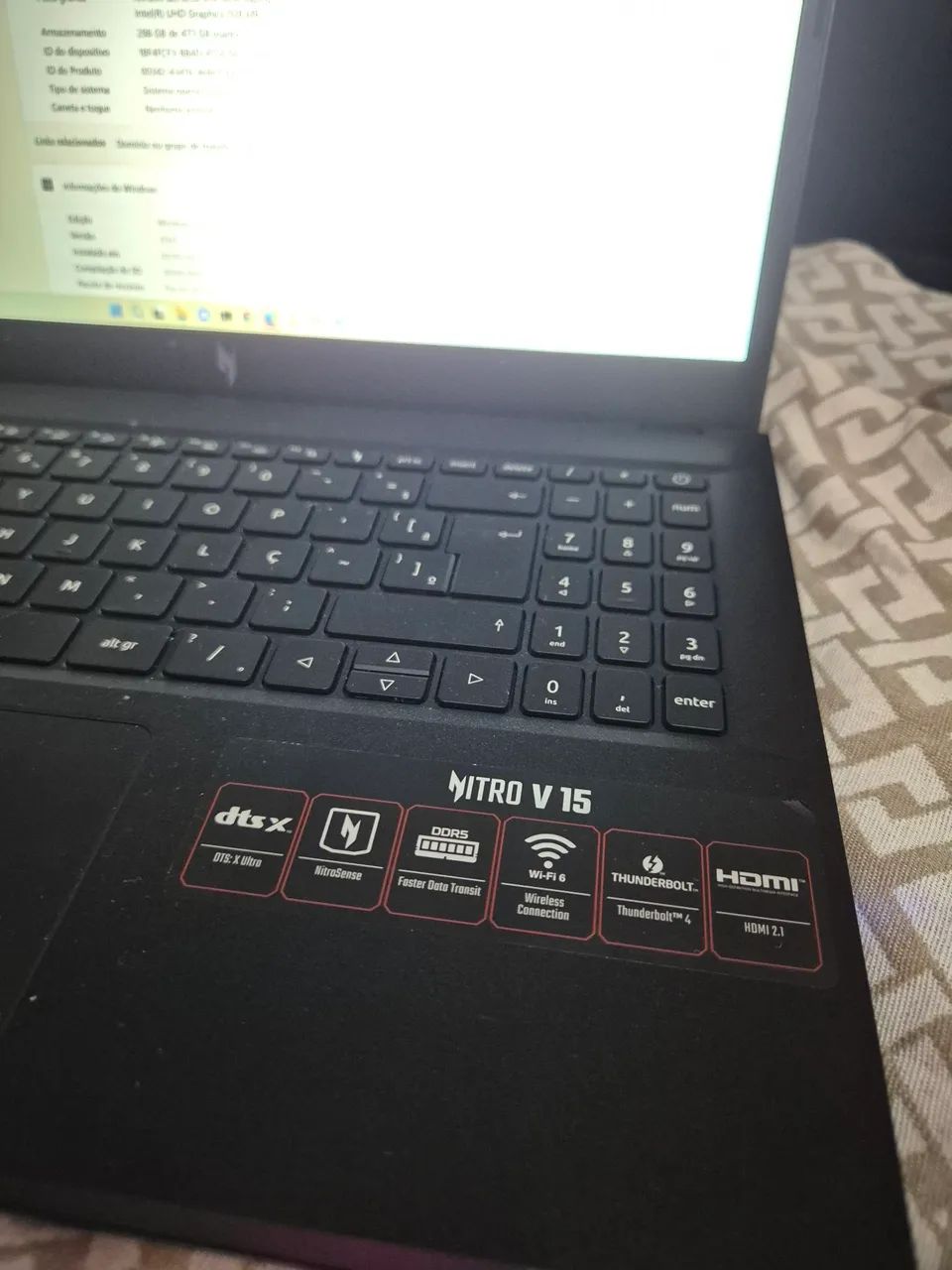 R$4600 Notebook Acer Nitro V15 RTX4050<br>Com RAM ADICIONADO - Foto 5