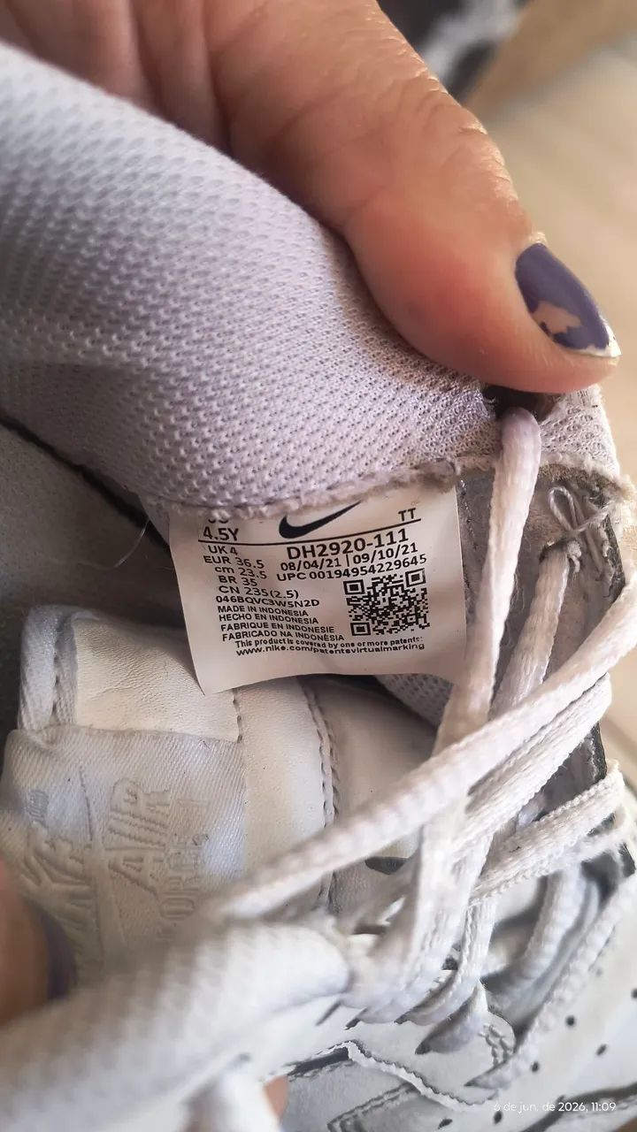 Nike Air Force 1 usado original 35  - Foto 3
