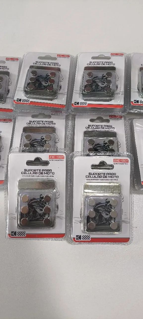 Suporte Magnético para Celular Moto com 6 Ímãs Extra Forte e Super Resistente