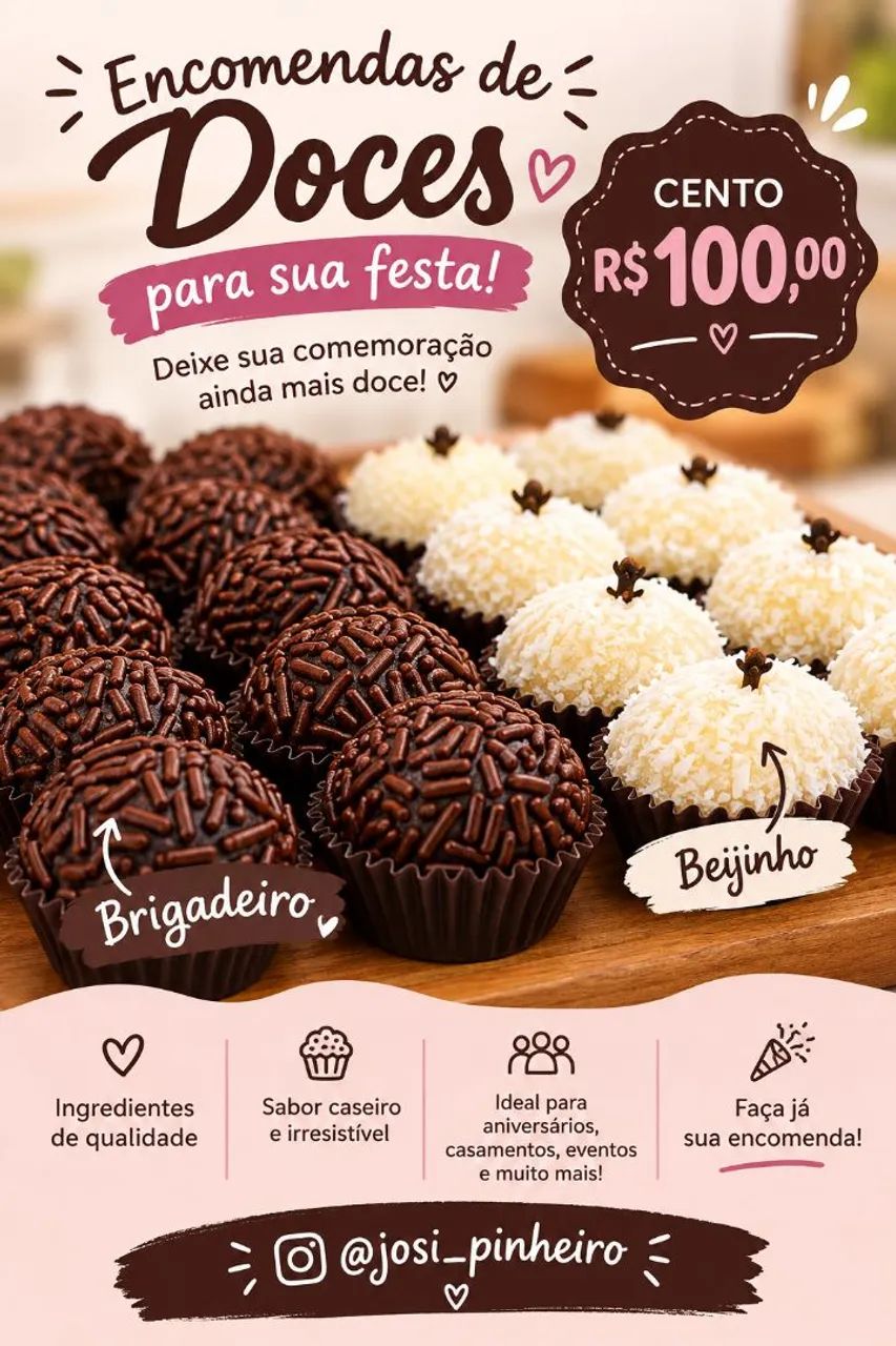 Encomenda de Doces Tradicionais.