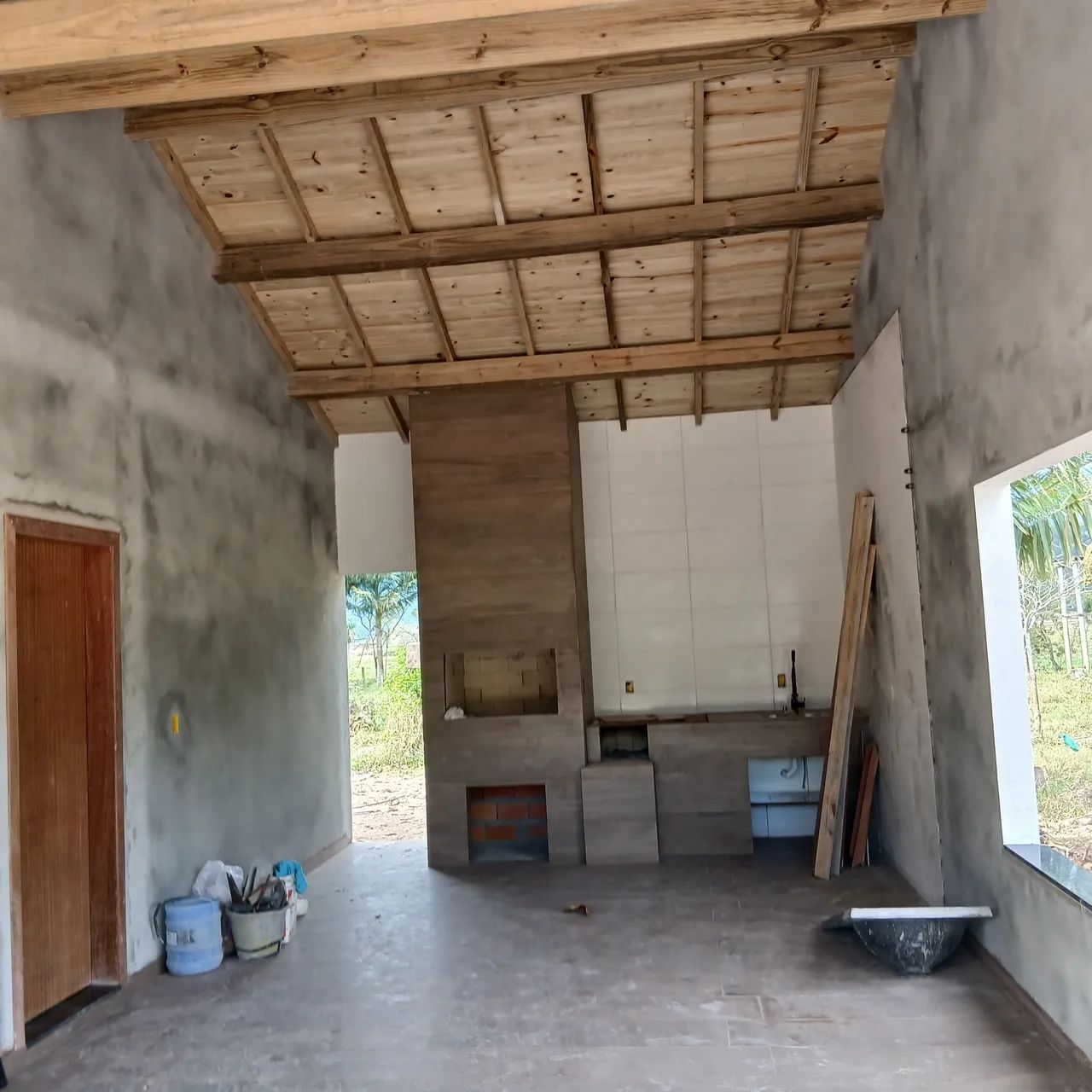 Vendo casa de alvenaria ainda não concluída, terreno 1000m2 - Foto 3