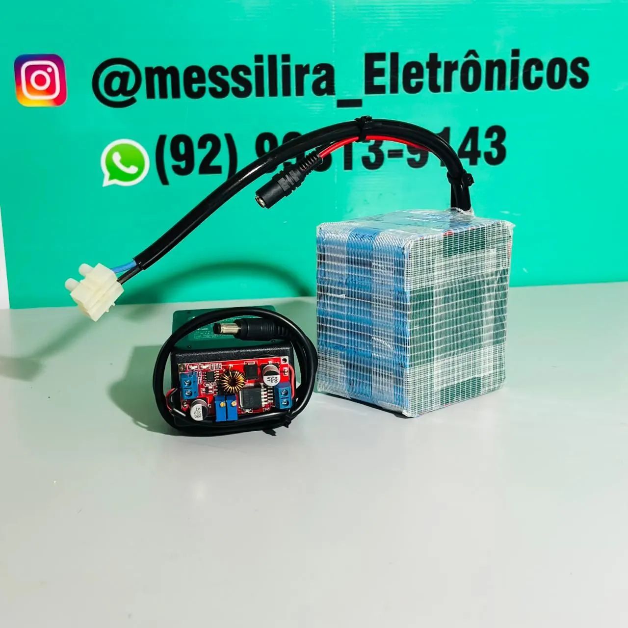 Pack 21v 10Ah  + carregador - Foto 2