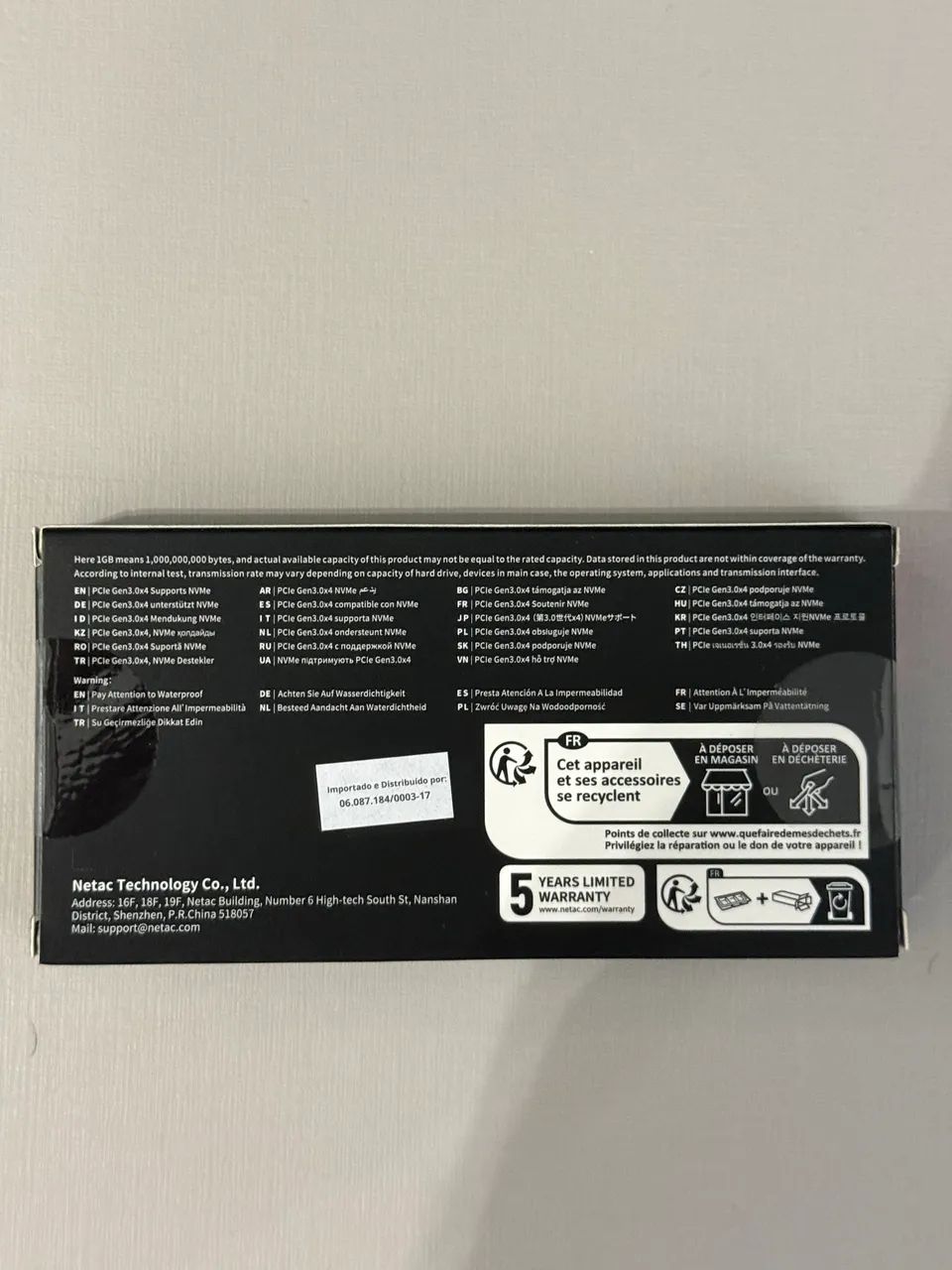 SSD NVME Gen 3 Netac 256gb (Lacrado) - Foto 3