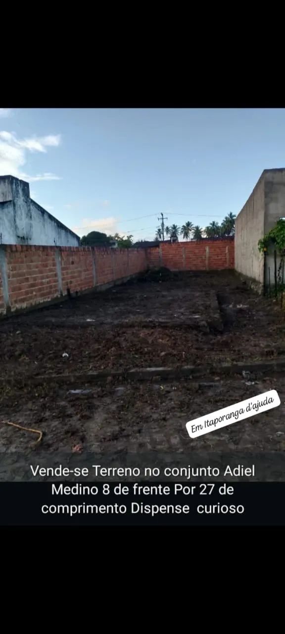 Terreno em Itaporanga dAjuda  /Se