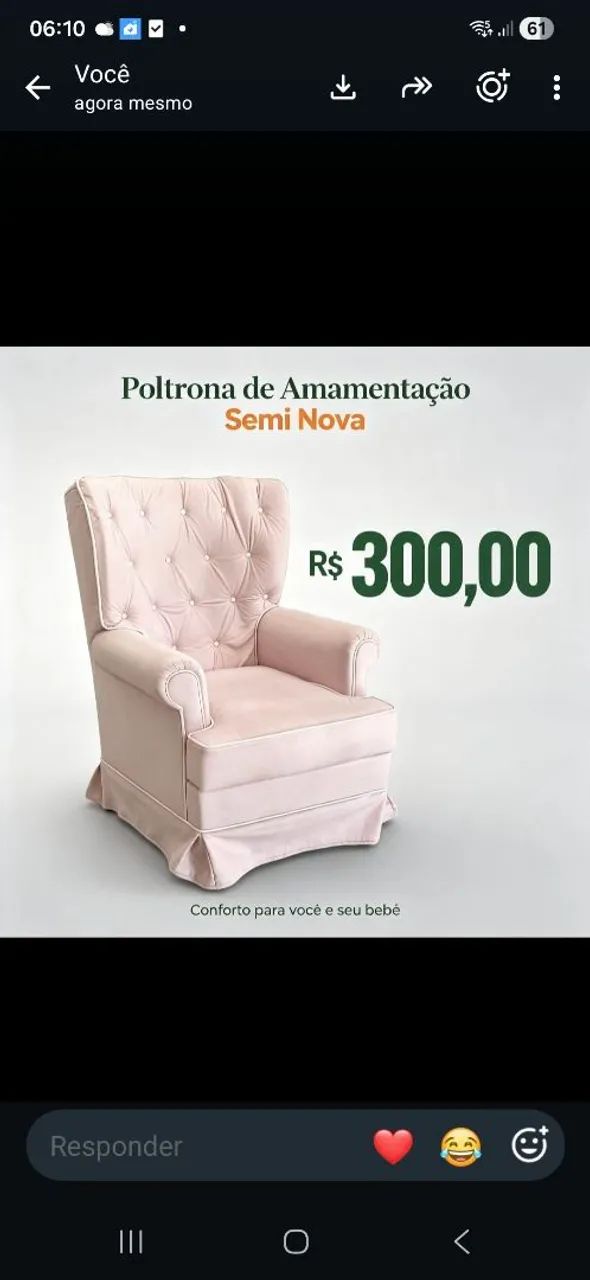 Poltrona de amamentação 