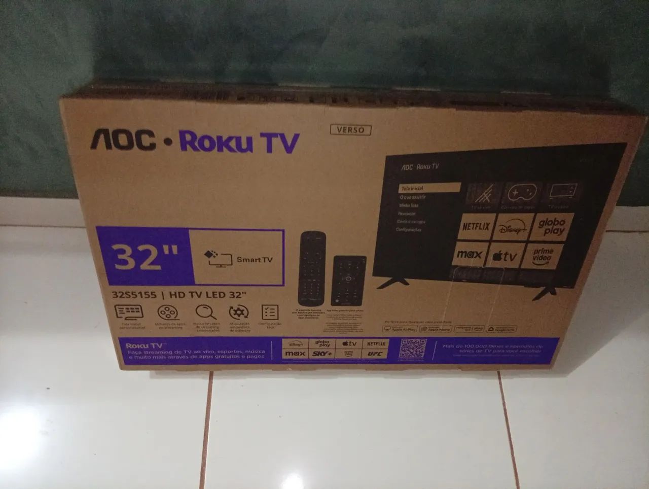 Tv 32 nova na caixa