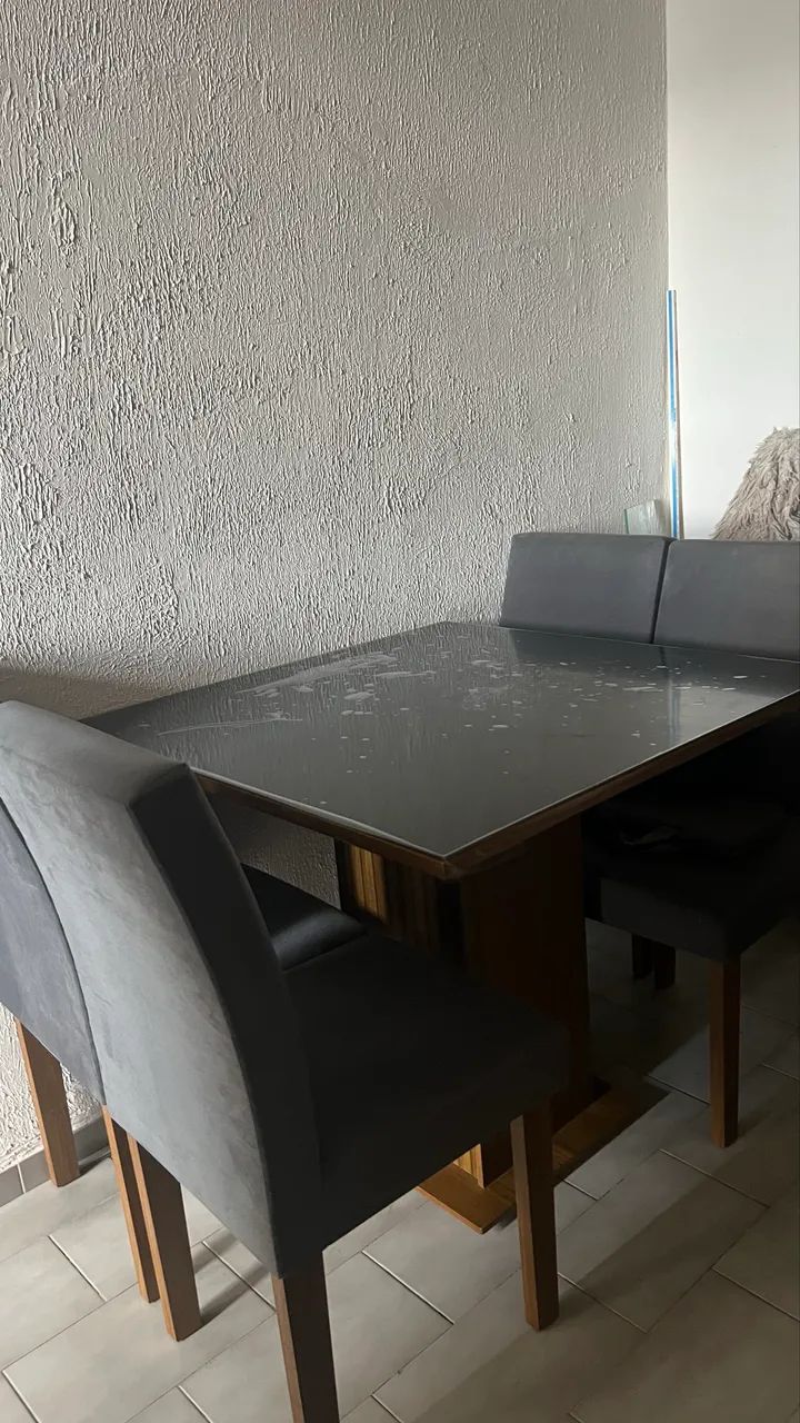 Mesa de jantar 4 cadeiras - Foto 4