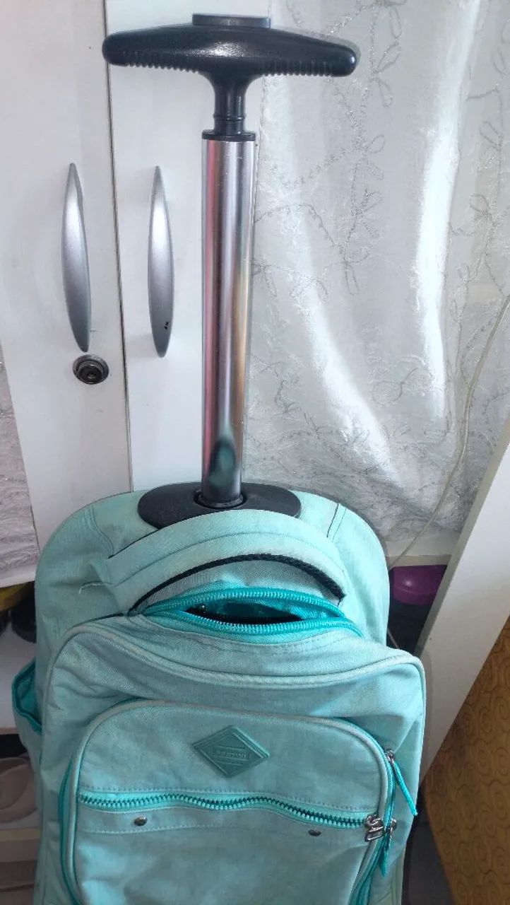 Mochila verde água  - Foto 3