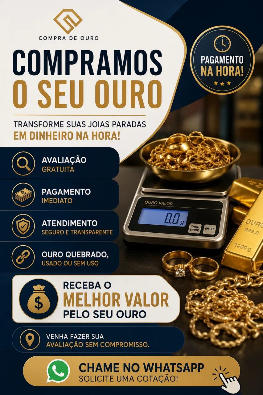 Ouro (alianças, joias)