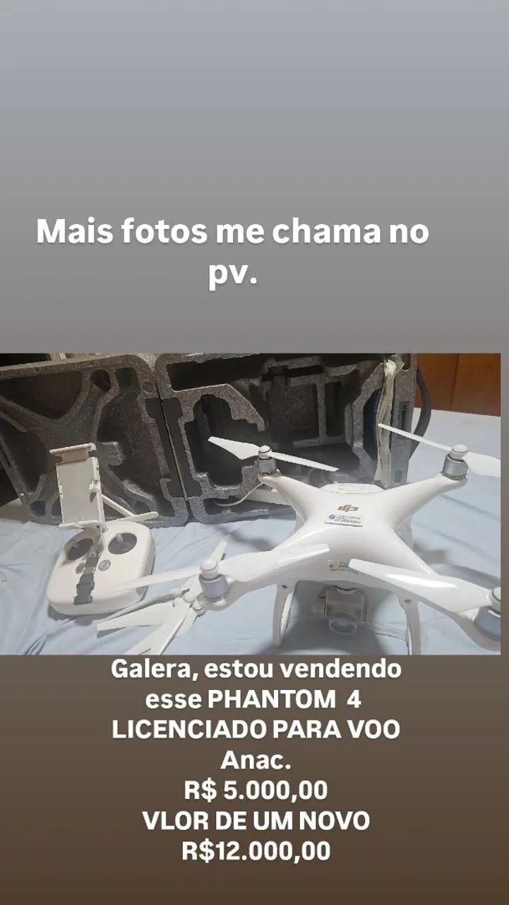 Drone PHANTOM 4 ZERADO