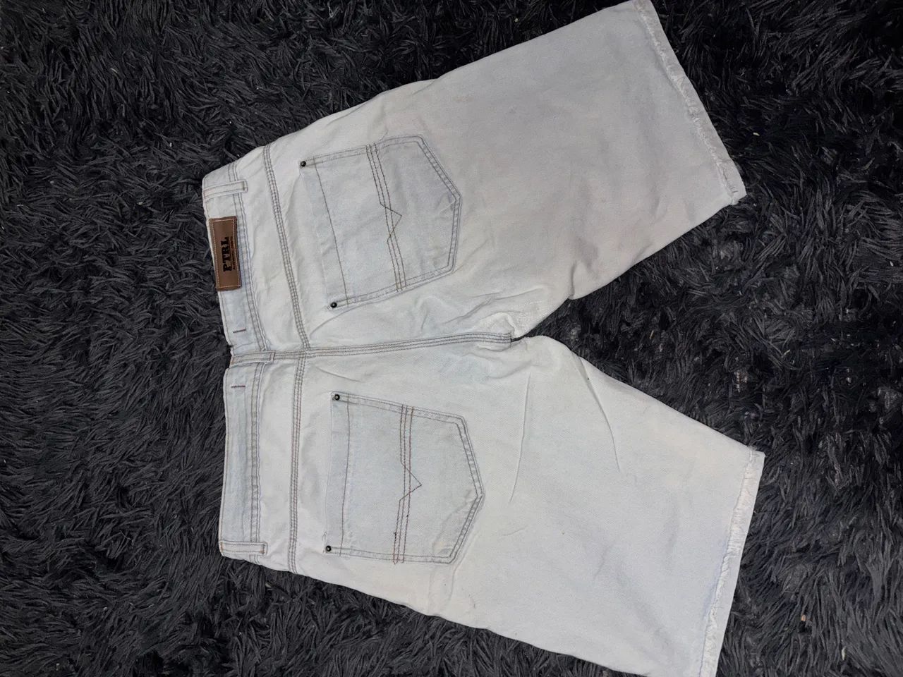 Bermuda Jeans Azul Branca - Foto 4