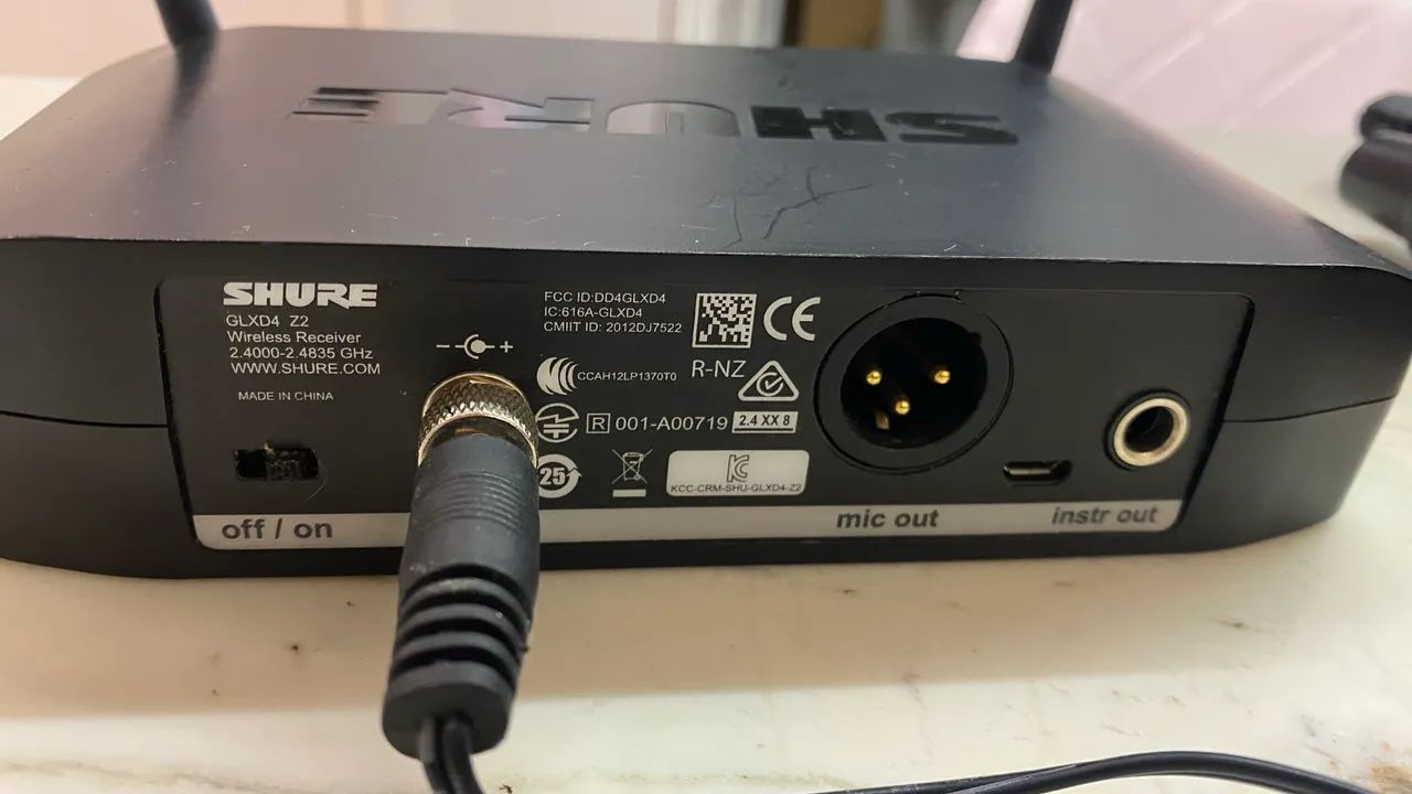Microfone sem fio - Shure original