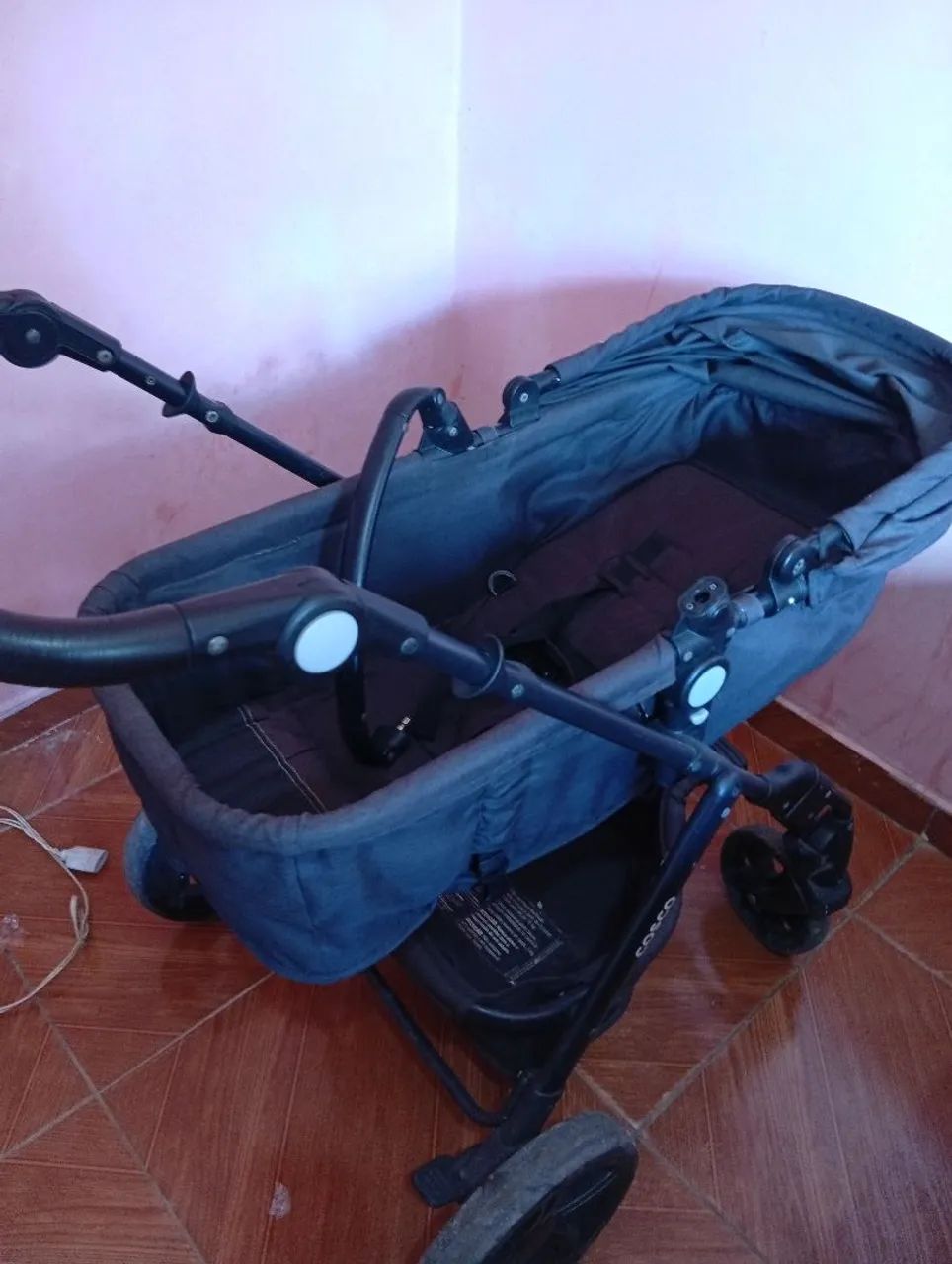 Carrinho de bebê de luxo rodas grandes - Foto 5