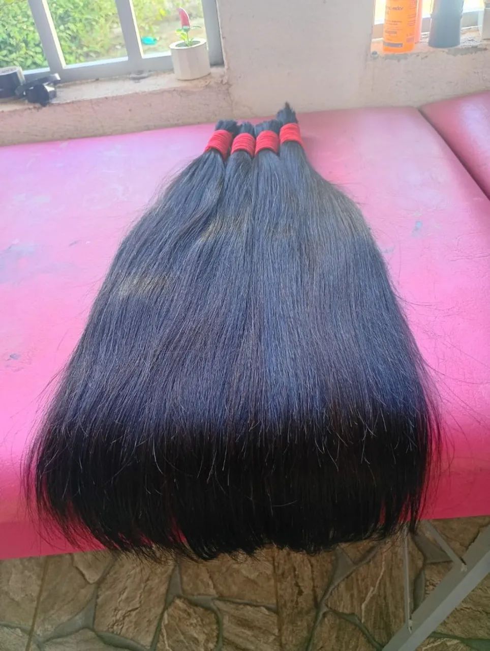 Cabelo humano 60 cm 100 gramas  - Foto 2