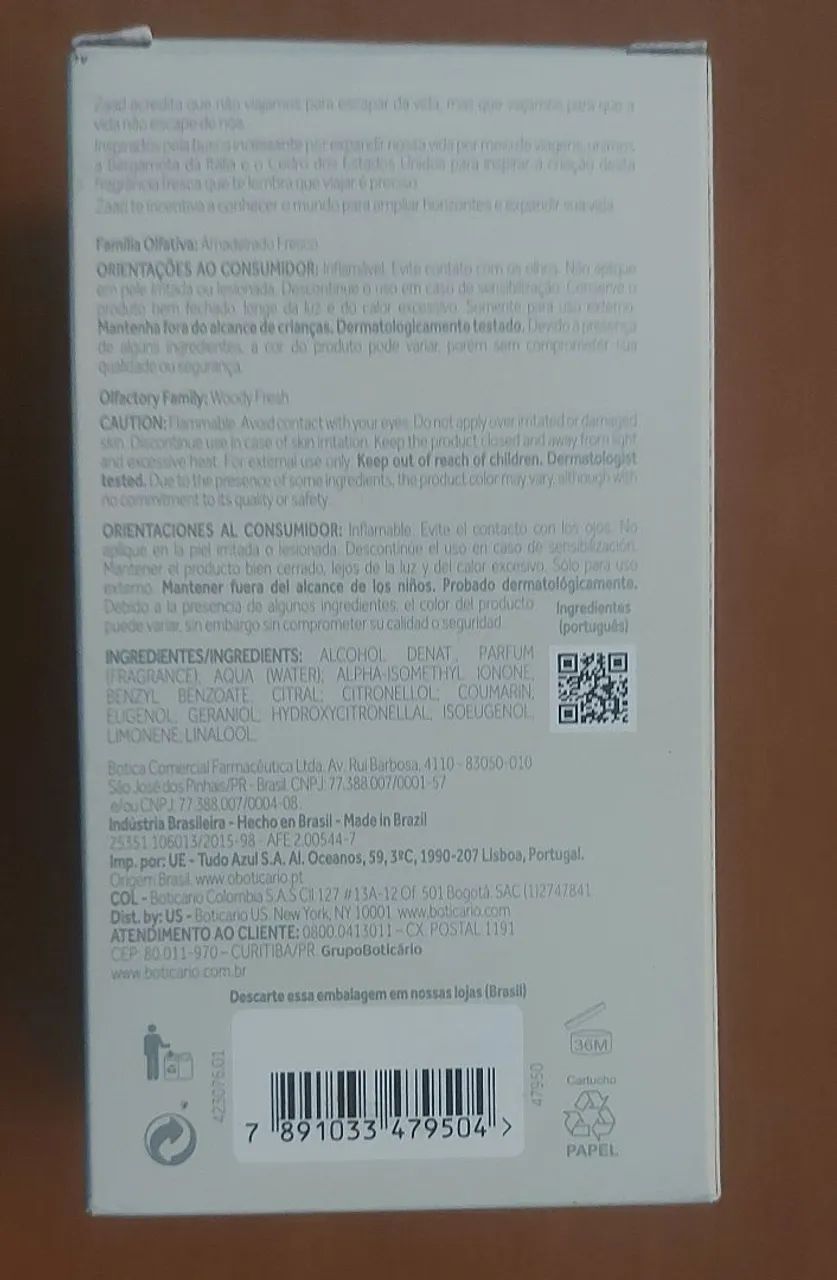 Perfume o boticário ZAAD masculino 95ml - Foto 4