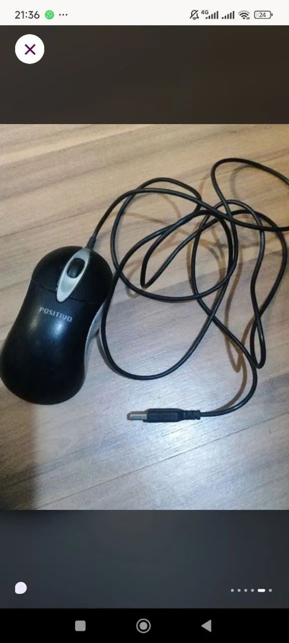 Mouse Positivo MS555 USB - Funcionando Perfeitamente