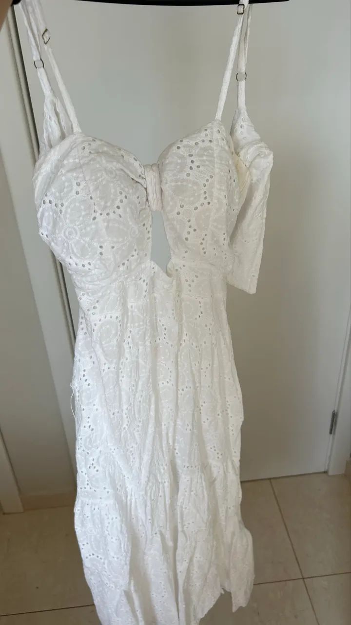 Vestido midi branco  - Foto 3