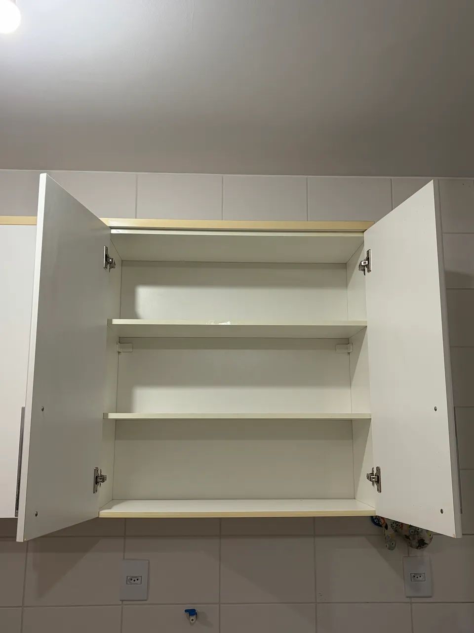 Armário aéreo com nicho para micro-ondas  - Foto 4