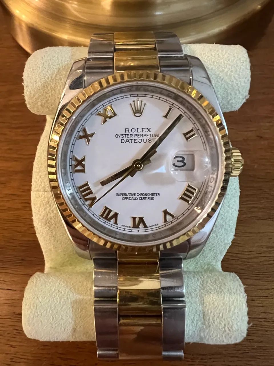 Rolex Datejust aço e ouro  