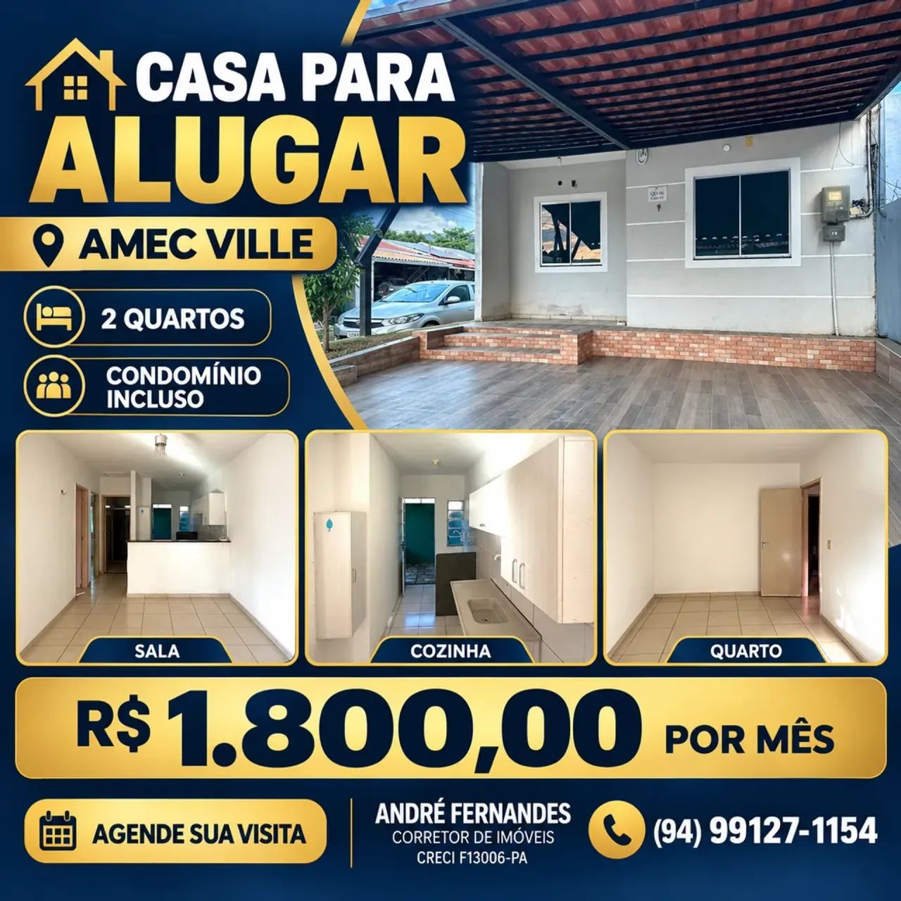 CASA PARA ALUGAR NO AMEC VILLE!