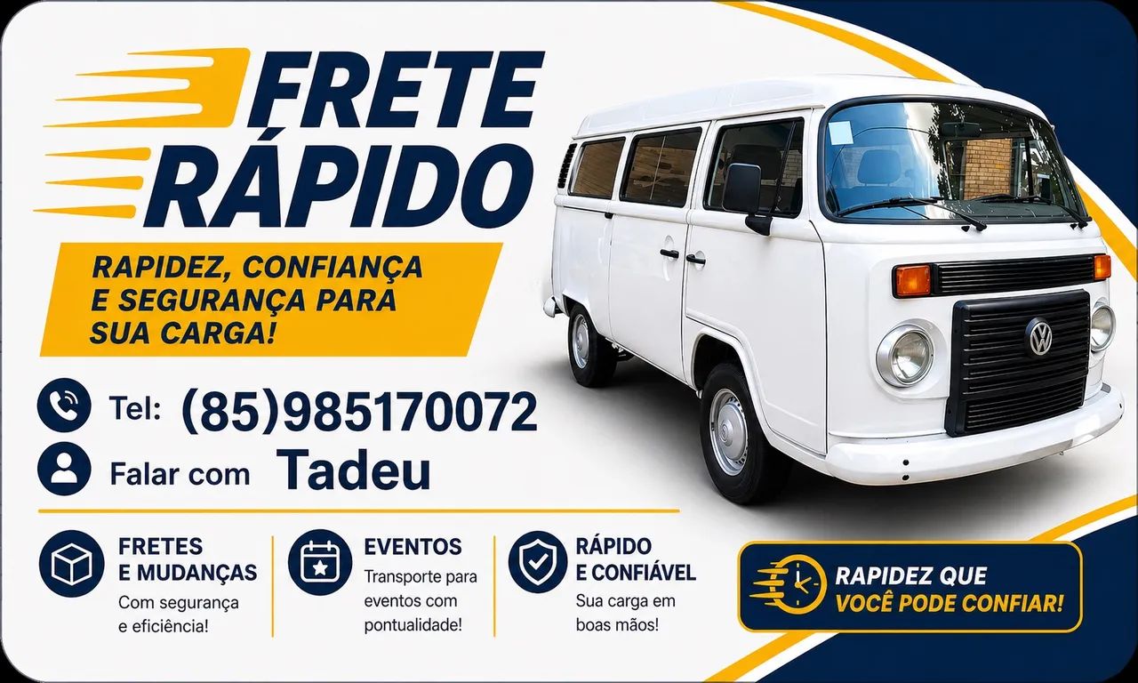 Frete Rápido em Kombi (Me Liga) - Foto 2