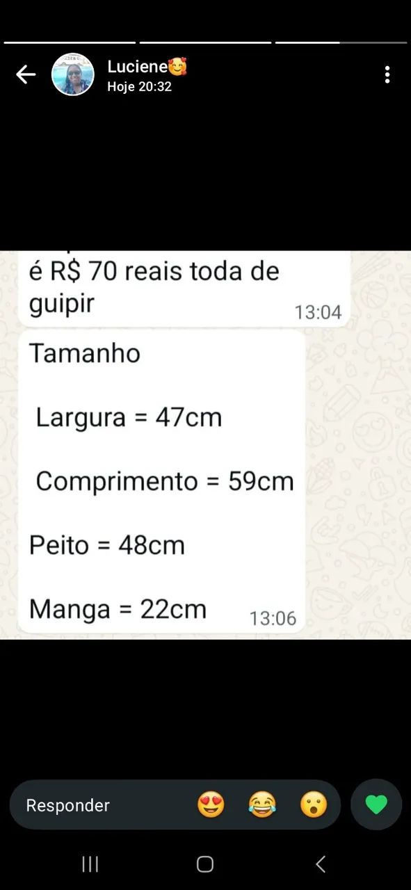   Camisa unisex  em Guipir 