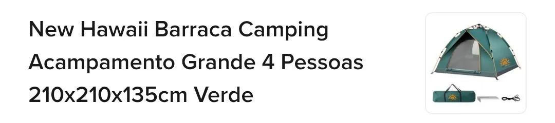 Kit acampamento: barraca, saco de dormir e colchonete  - Foto 2