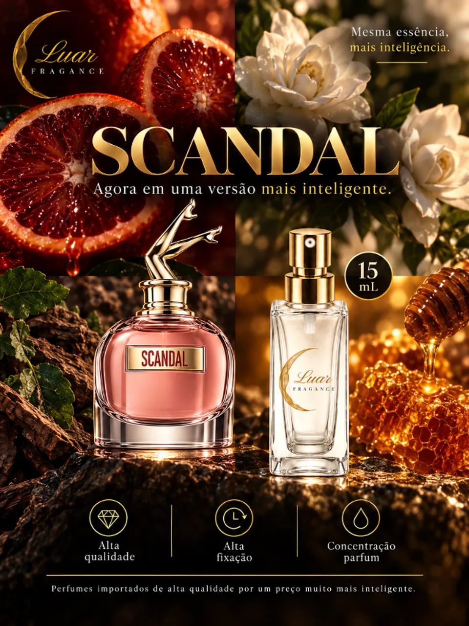 Perfume Feminino 15 mL de Alta Qualidade, alta projeção e fixação - Foto 4
