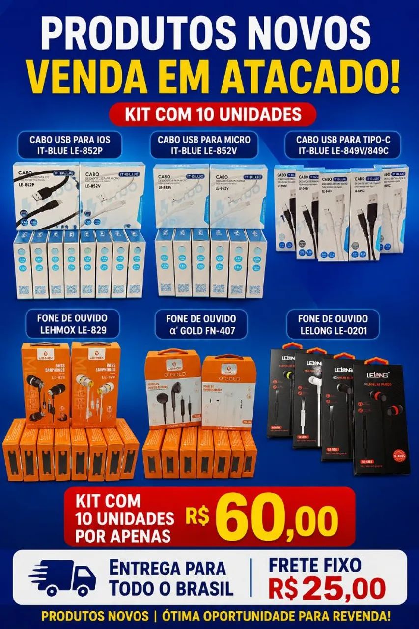  1 Kit com 10 unidades 