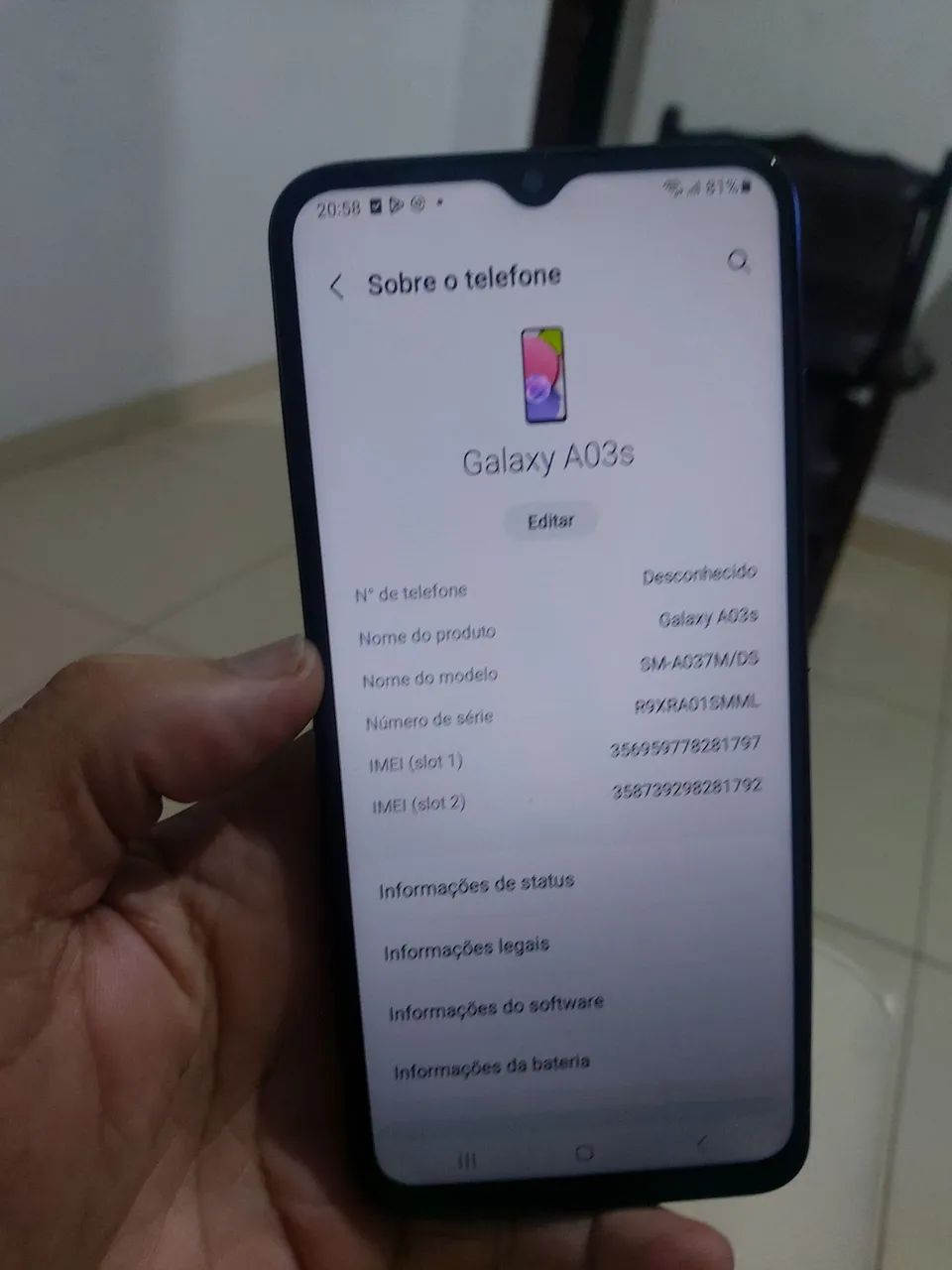 Samsung A03S 64 gb todo bom  LEIA ANTES - Foto 4