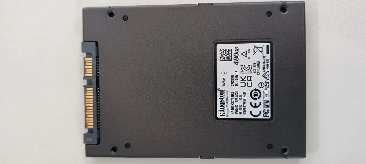 SSD Kingston 480gb sata A400 - Foto 2