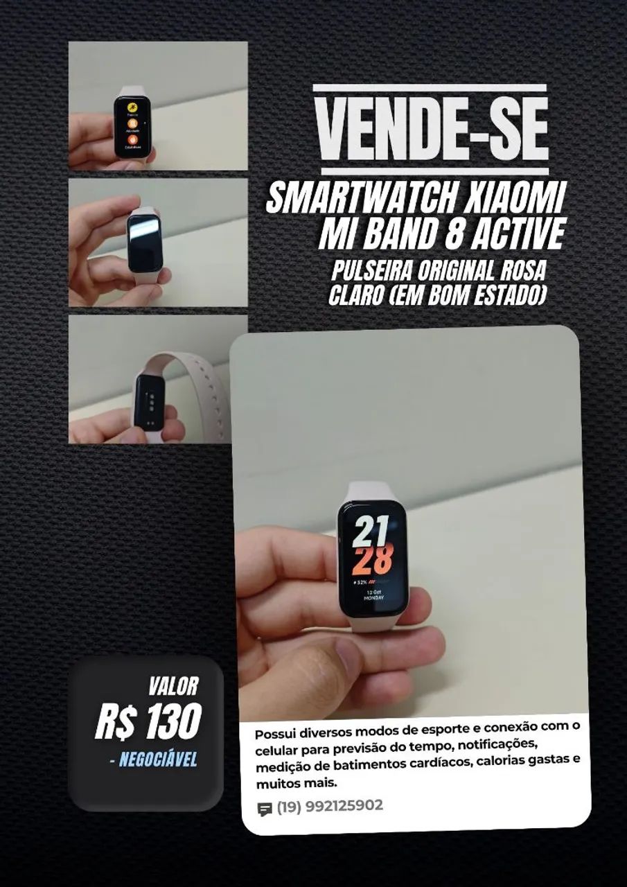Smartwatch Mi Band 8 active