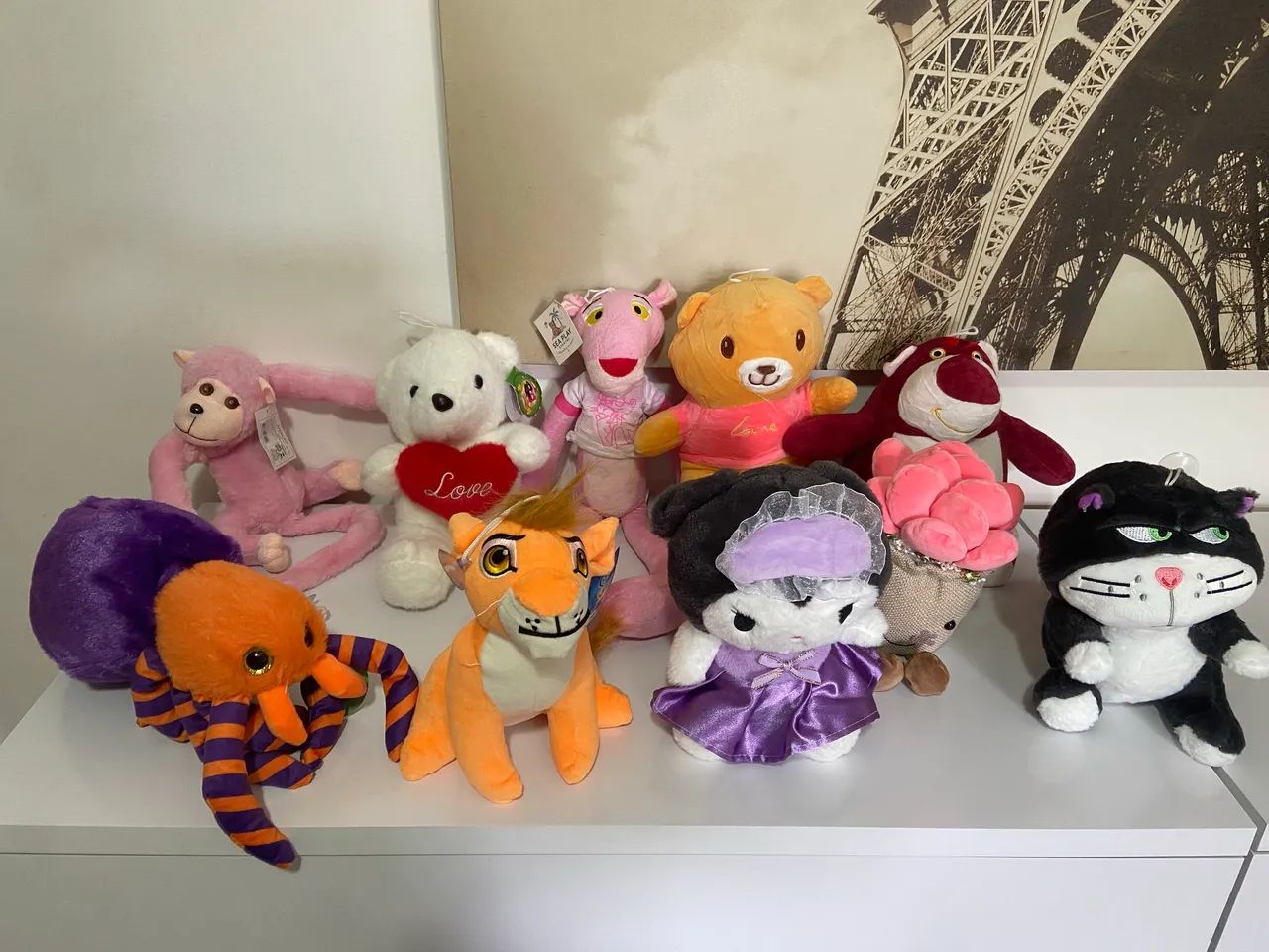 Lote 10 lindas pelucias 
