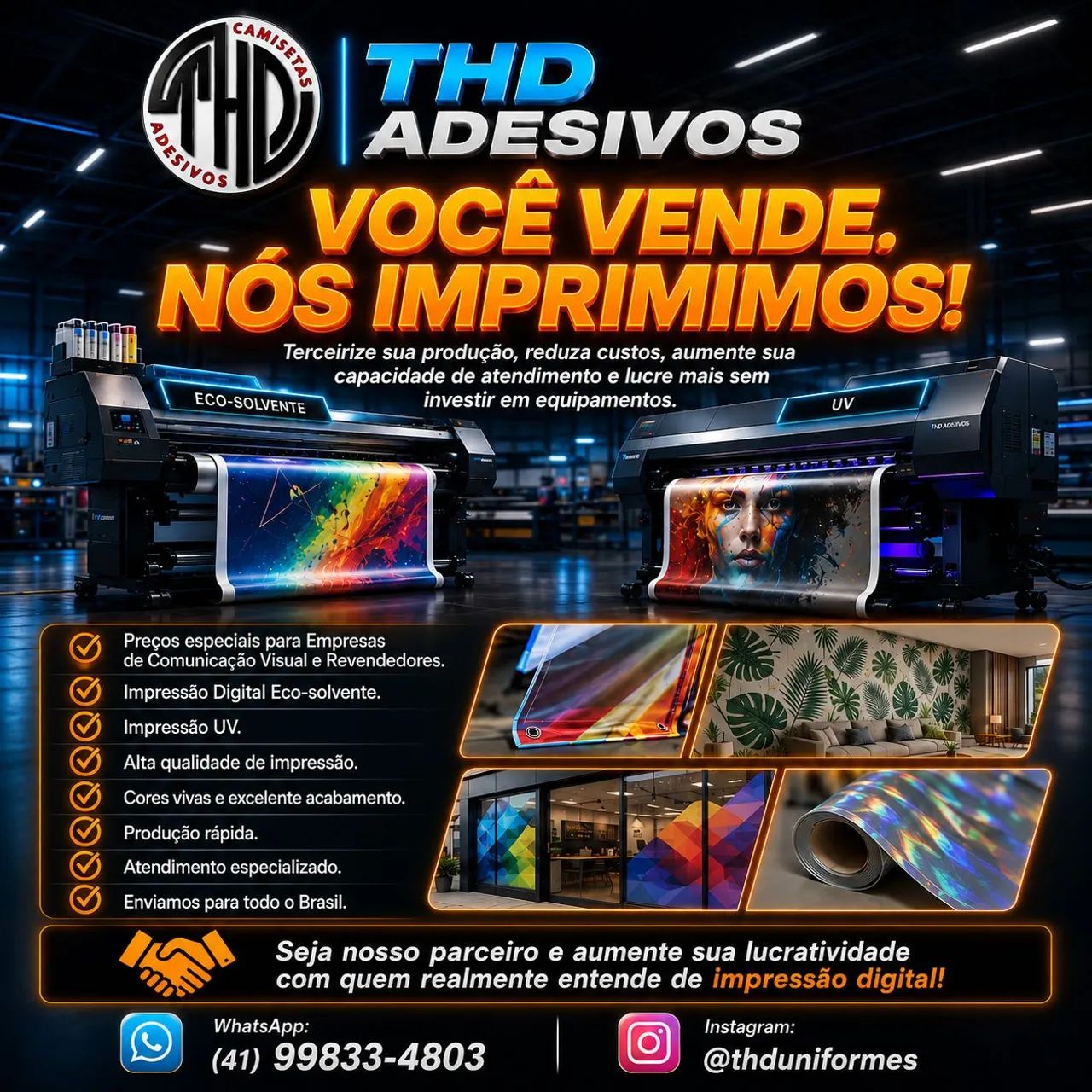 Impressão de Mídia para Revenda Comunicação Visual