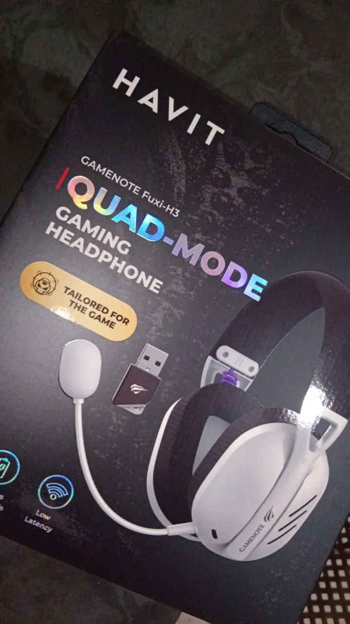 Headset gamer sem fio Havit H3  - Foto 2