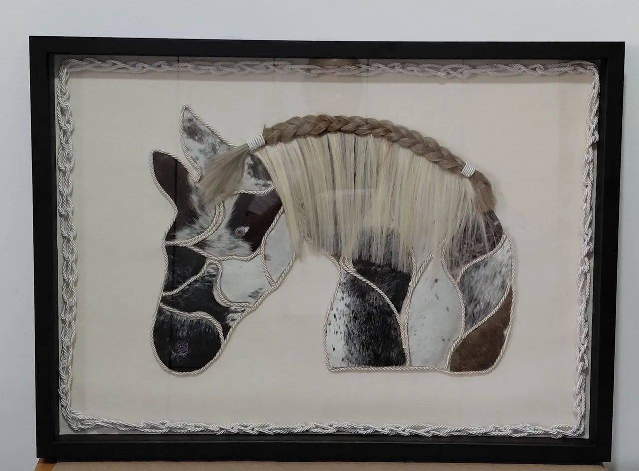 Quadro Cavalo artesanato 