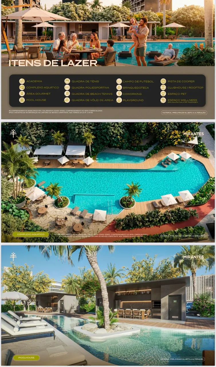 APARTAMENTO 2 E 3/4 EM CIDADE VERDE