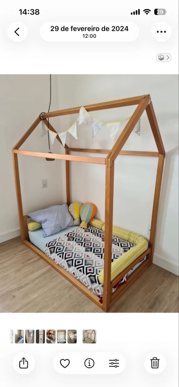 Cama Montessori casinha 