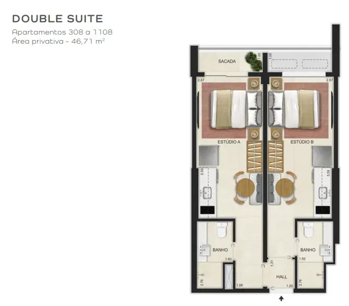 PLANTA 44m²