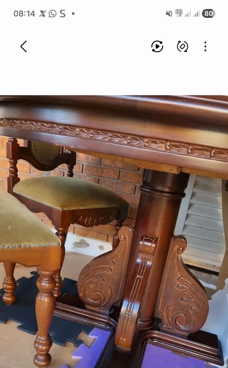 Mesa rústica em perfeito estado de conservação  - Foto 2