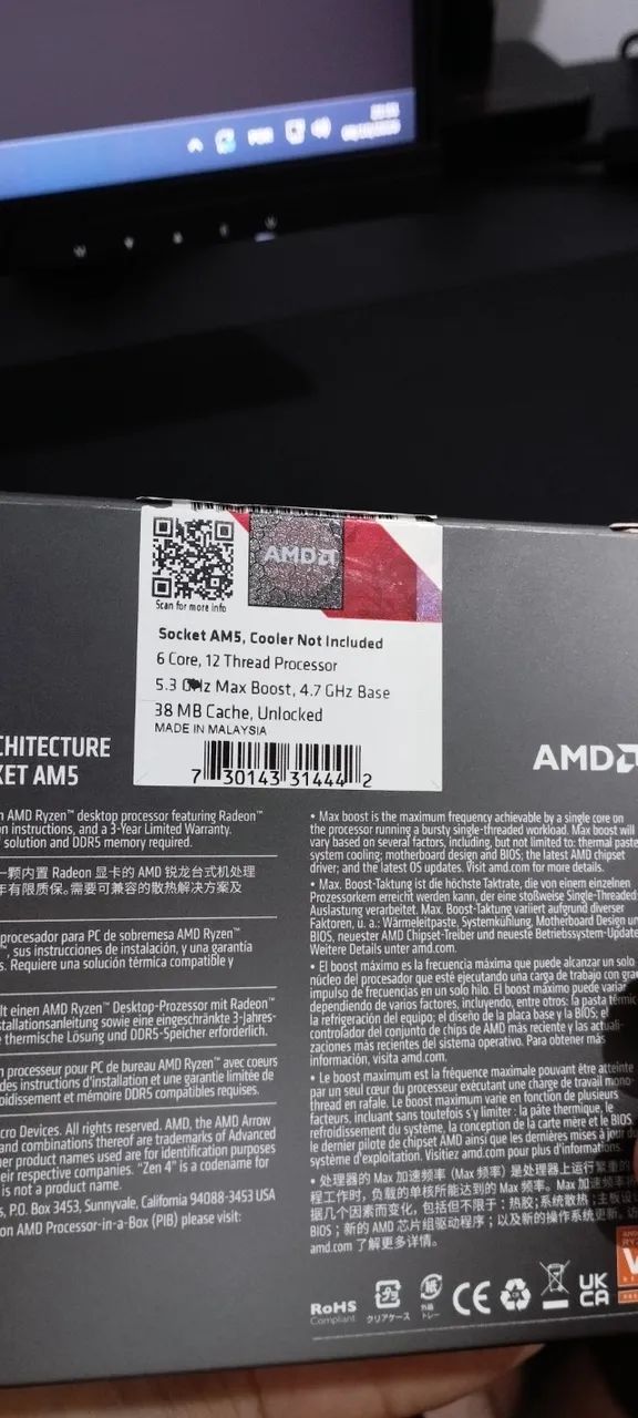 Ryzen 5 7600x 6N & 12Threads - Foto 3