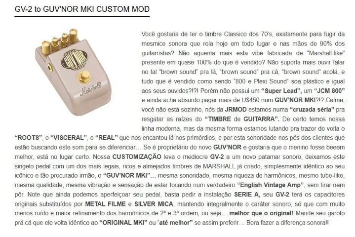 Pedal Marshall Guvnor GV-2 - Foto 5