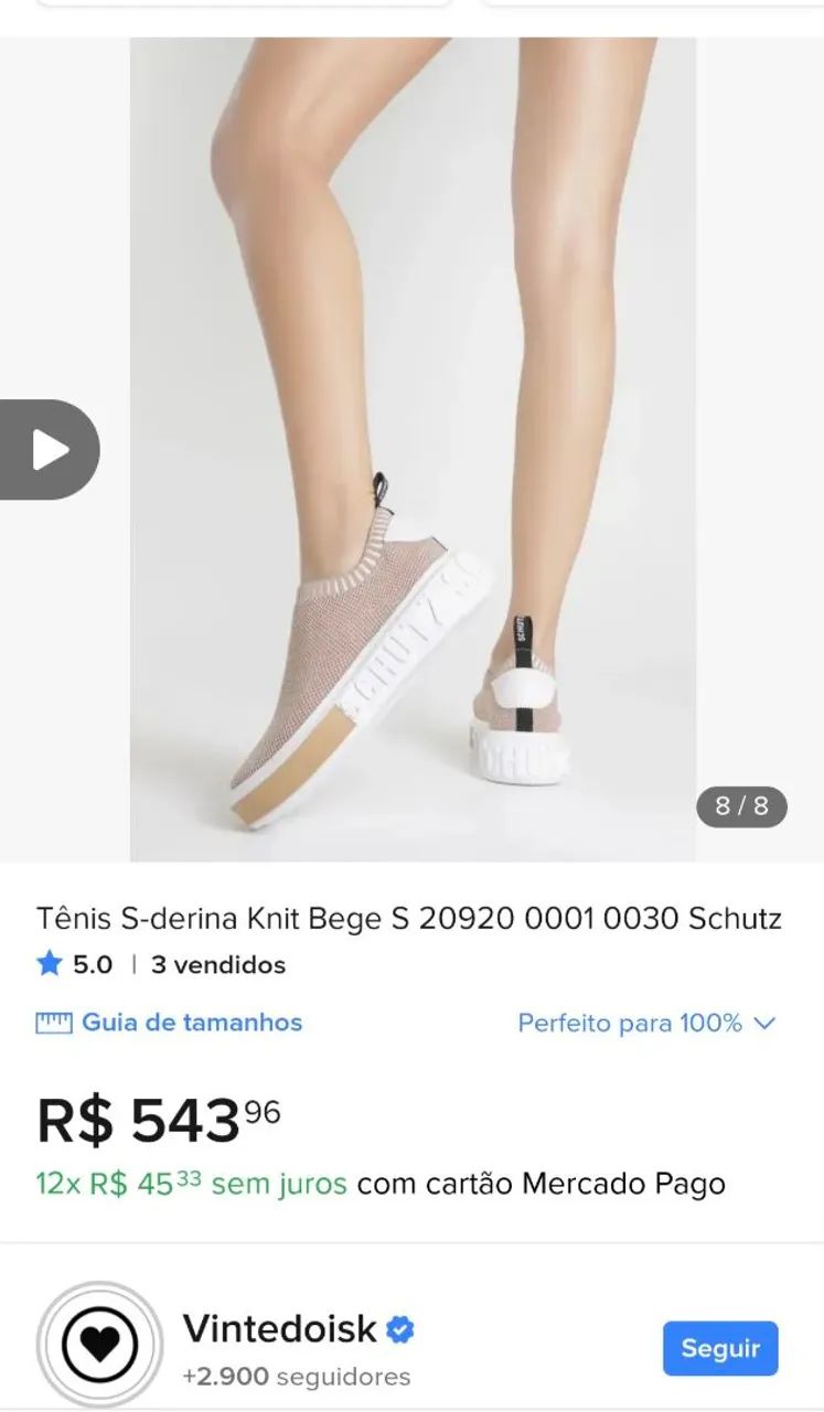 Tenis sneaker original Schutz 36 - Foto 4