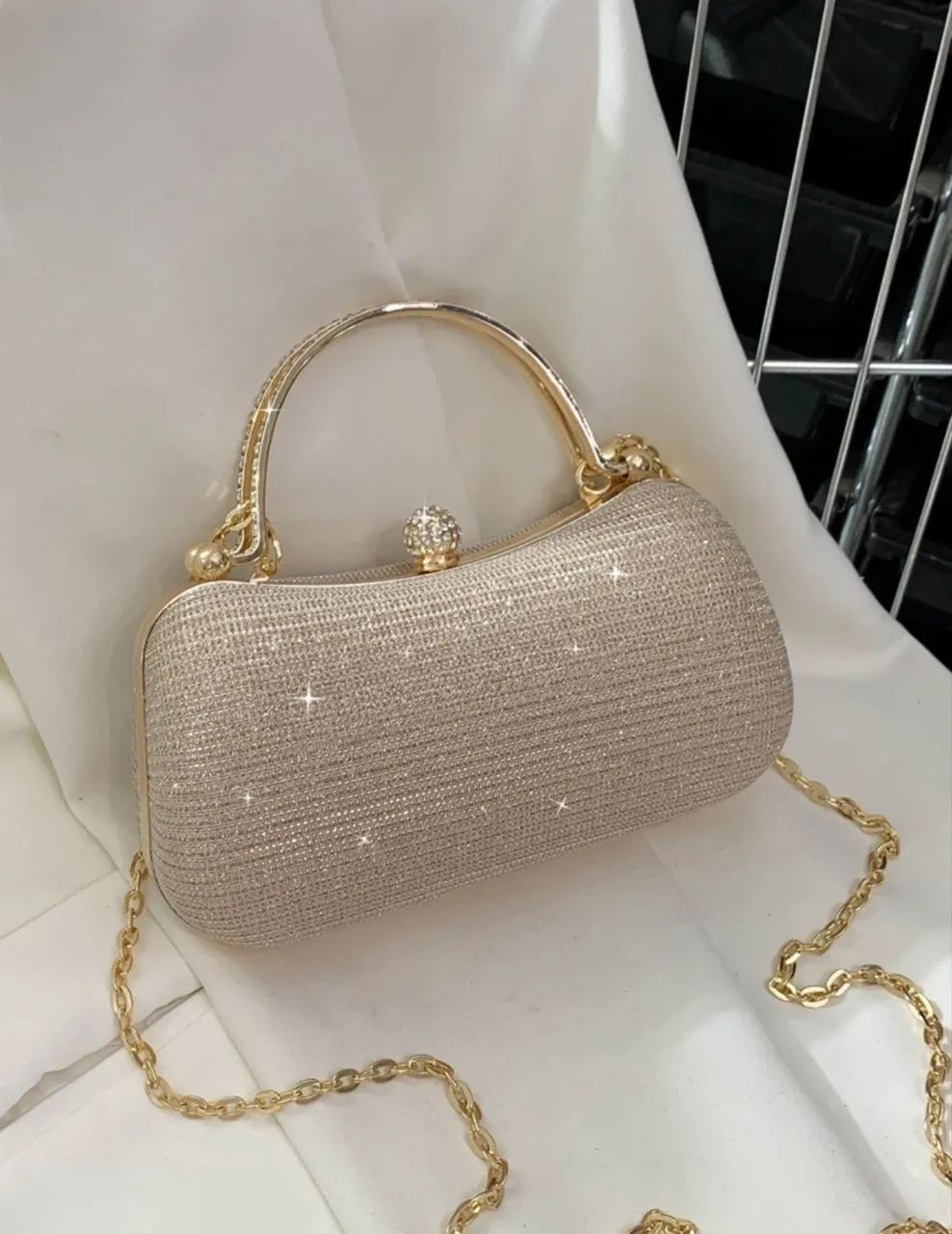 Bolsa de Festa Dourada 