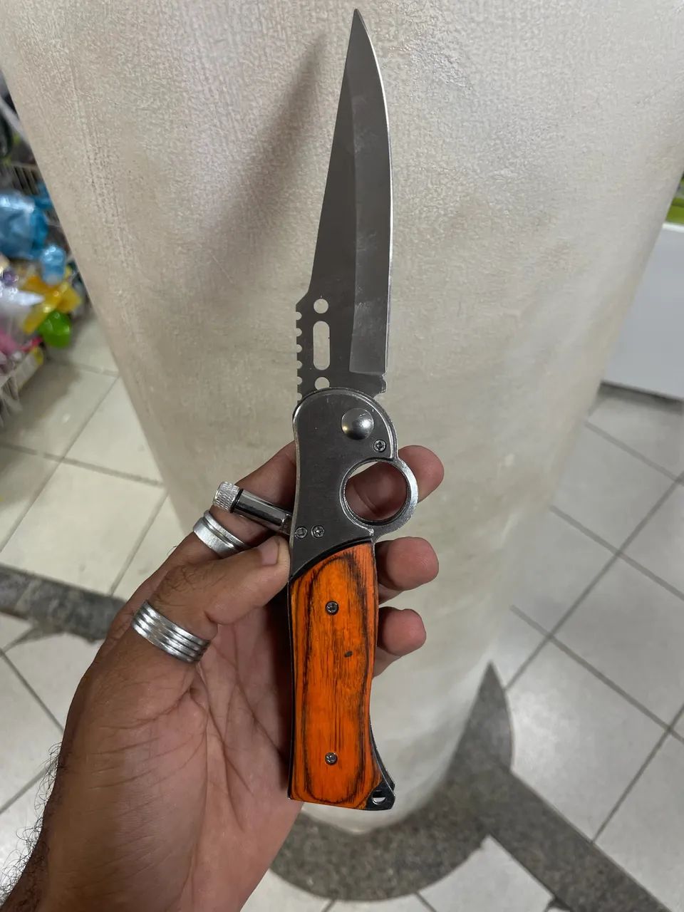 CANIVETE PORTÁTIL AUTOMÁTICO DE BOLSO 25cm - Foto 3