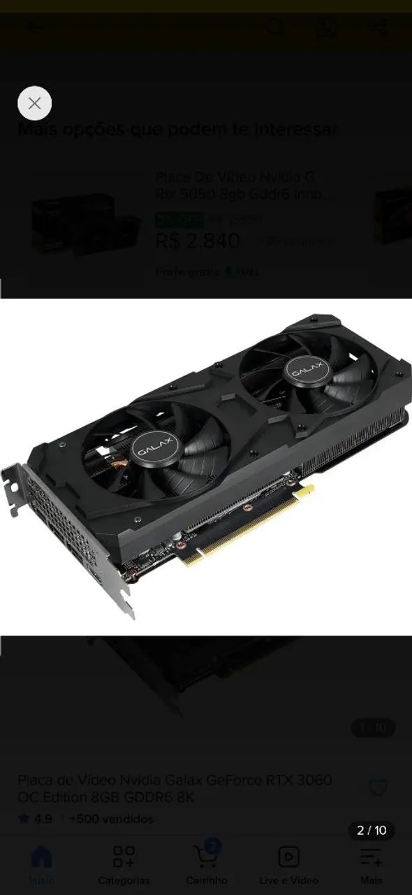 * TROCO * - PLACA DE VIDEO RTX 3060TI - Foto 2