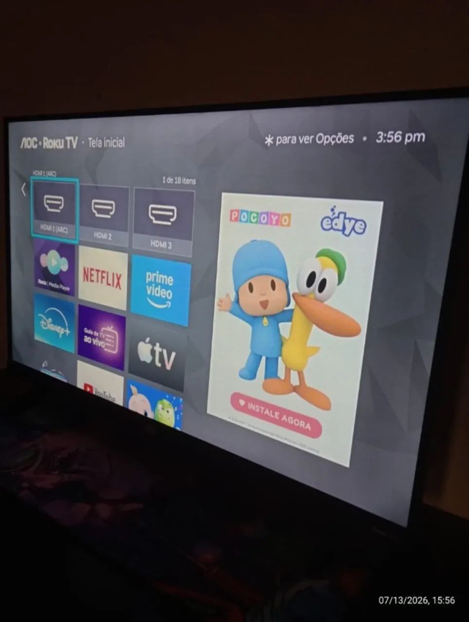 Smart TV AOC 32 Polegadas (Roku) - Foto 2